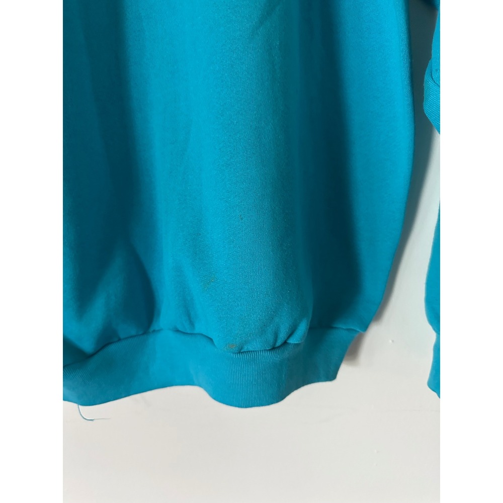 Vintage Fruit of the Loom Newport Rhode Island Sweatshirt XL Teal Made in USA - Picture 7 of 7